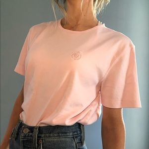 Vintage Liz Claiborne Pink Logo T-shirt Medium m